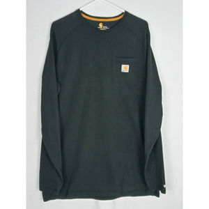 Carhartt Men's Black Relaxed Fit Long Sleeve Work T-Shirt XL Tall